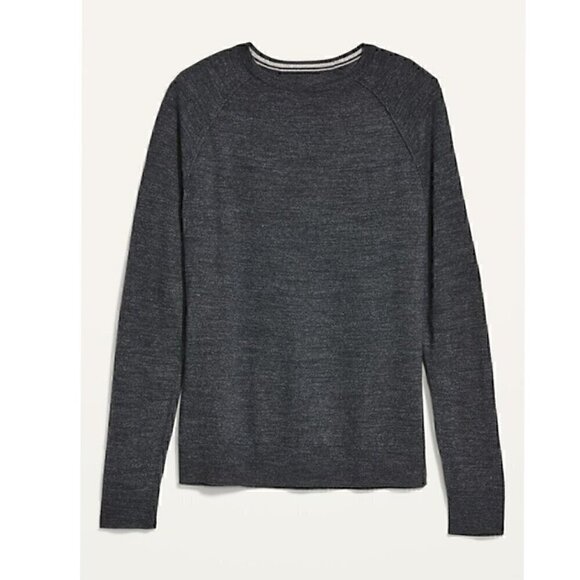Old Navy Other - Old Navy Men's Grey Heathered Knit Long Sleeve Round Neck Gray Sweater Tall XXL